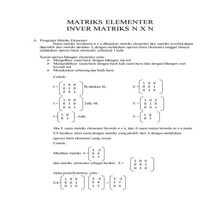 Matriks elementer