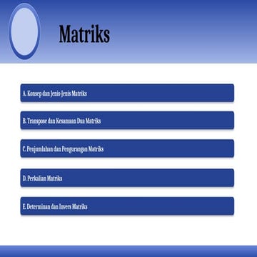 Perkalian Matriks | PPTX