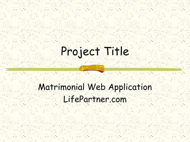 Matrimonial