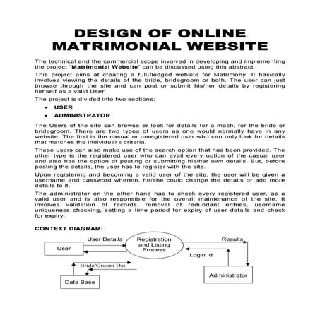 Matrimonial Website