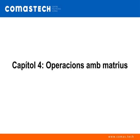 01 i 02 Matrius i determinants | PDF