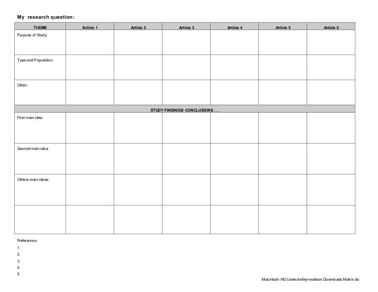 literature review matrix lit review matrix
