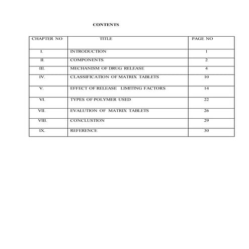 Matrix dosage forms in pharmaceutics (pharmaceutical dosage forms)
