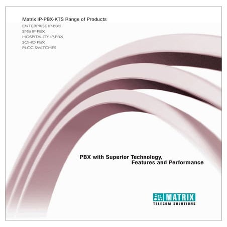 Matrix pbx products catalogue