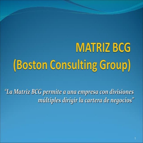 Matriz bcg