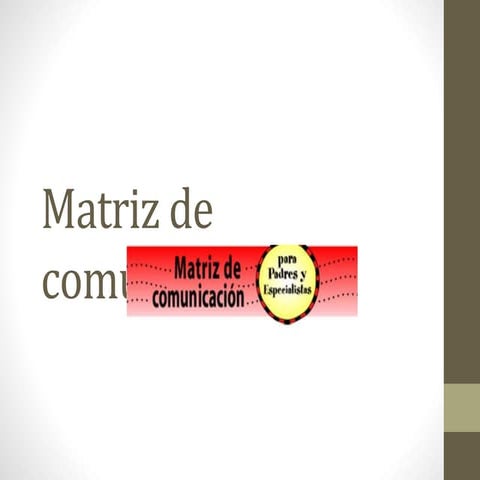 Matriz de comunicación