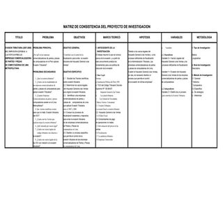 Matriz De Consistencias