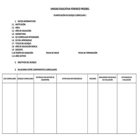 Matriz de educación básica