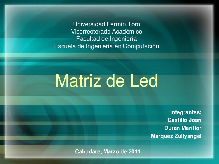 Matriz De Led