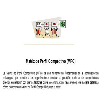 Análisis de la sistuación actual-Matriz de Perfil Competitivo - Ejemplo