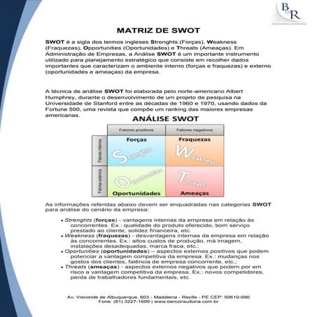 Matriz swot | PDF