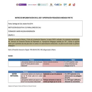 Matriz implementación pei (1)