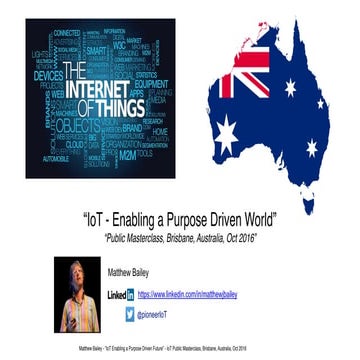 IoT, Impact Investing and Innovation - Public Masterclass - Brisbane, Australia