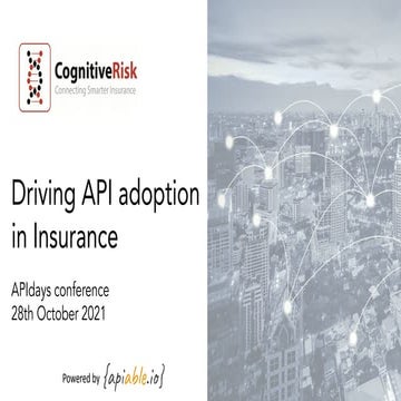 apidays LIVE London 2021 - Driving API adoption in Insurance by Allan Knabe (...