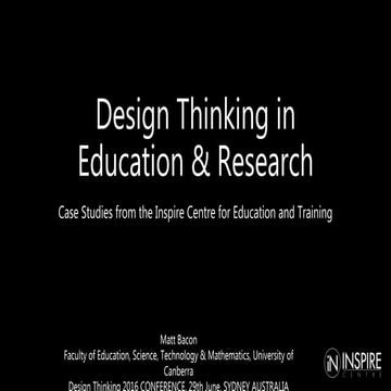 Design Thinking in Education & Research