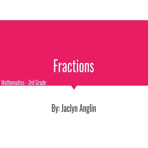Anglin MAT Tech Module 3 - Fractions