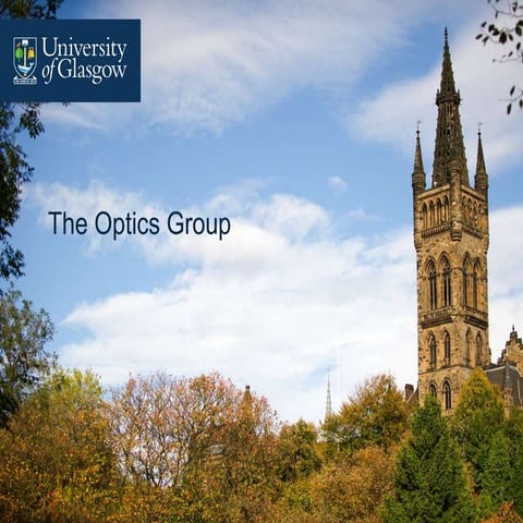Optics group research overview