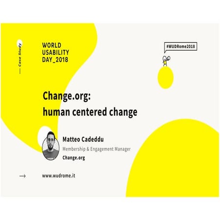 Matteo Cadeddu - Change.org: human centered change