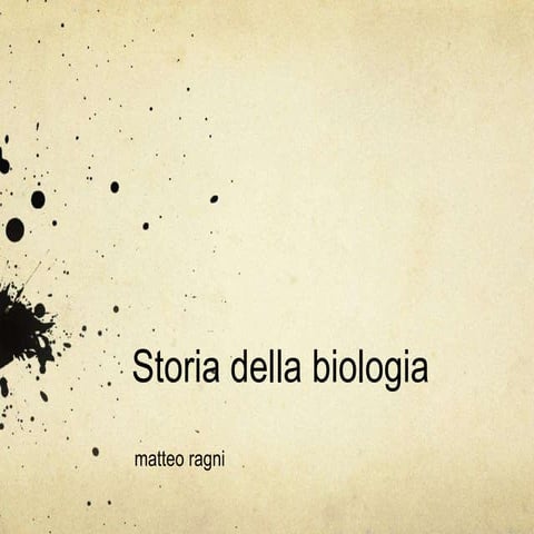 Matteo ragni biologia