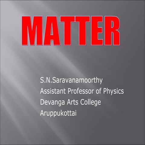 Matter