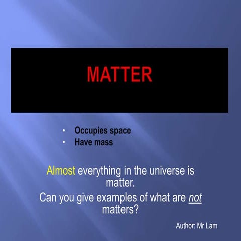 Matter
