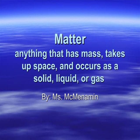 Matter