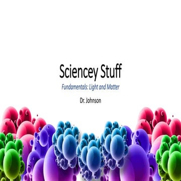 Fundamentals of Light and Matter