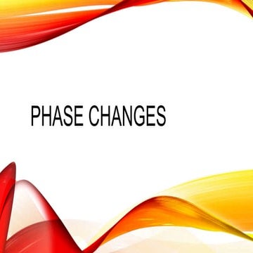 Matter and phase changes 