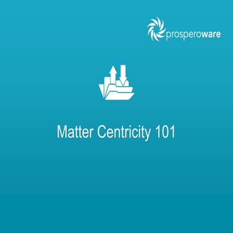 Matter Centricity 101