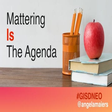 Mattering IS the Agenda Keynote