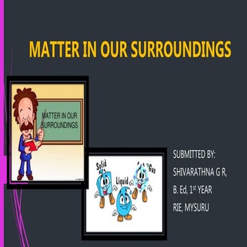 Matter in our surroundings ppt