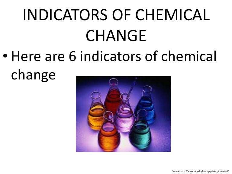 Matter (lesson 4) chemical changes