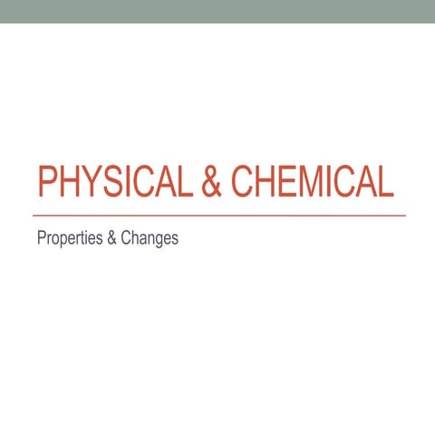 Matter physical  chemical properties