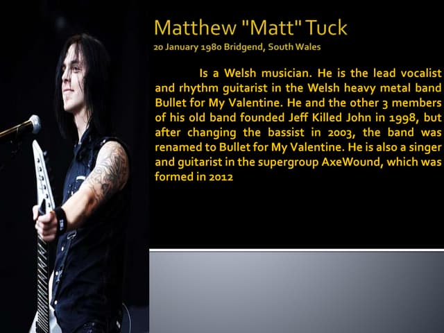 Matthew Tuck | PPT