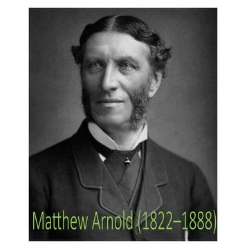 Matthew Arnold , a victorian poet (1822–1888).pptx