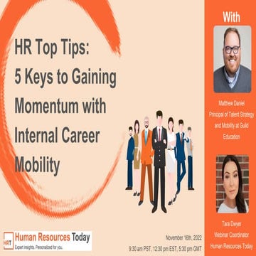 HR Top Tips: 5 Keys to Gaining Momentum with Internal Career Mobility
