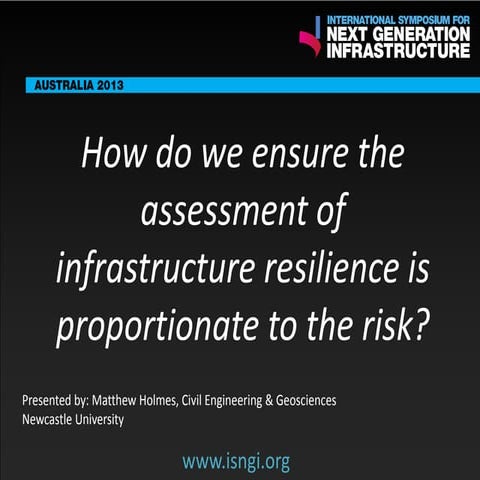 SMART International Symposium for Next Generation Infrastructure: How do we e...