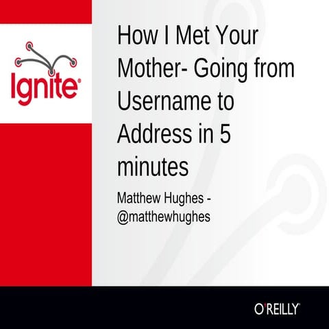 Matthew hughes ignite talk