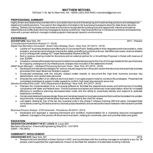 Matthew Mitchel Resume 2016