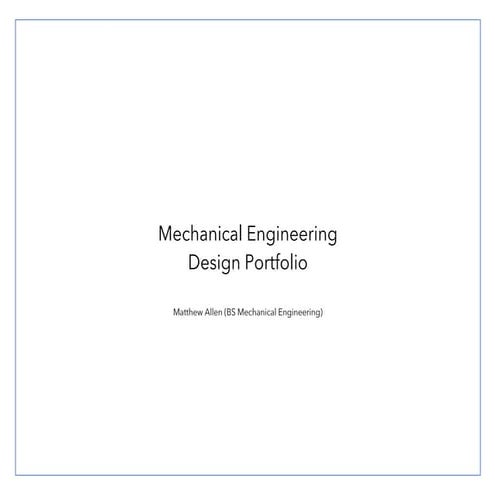 Engineering design portfolio for linked in | PPTX