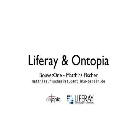 Ontopia / Liferay integration | PPT
