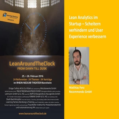 Lean Analytics im Startup - Scheitern verhindern und User Experience verbessern
