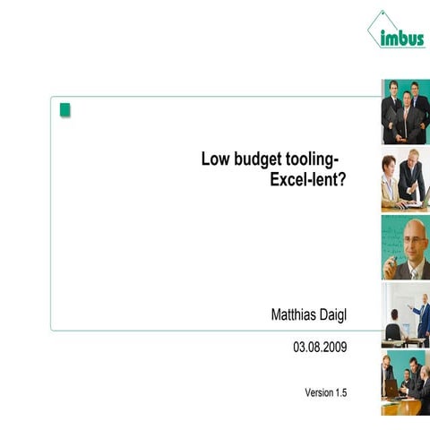 Mattias Diagl - Low Budget Tooling - Excel-ent