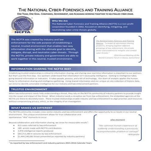 Matt LaVigna - Cyber Security - NCFTA 2017