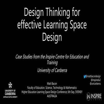 Tertiary Learning Space Design Conference 2016