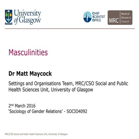 Matt maycock   masculinities 2nd march 2016 v2