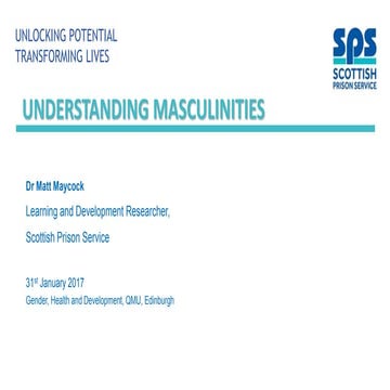 Matt maycock Understanding Masculinity 31st jan 2017 v3