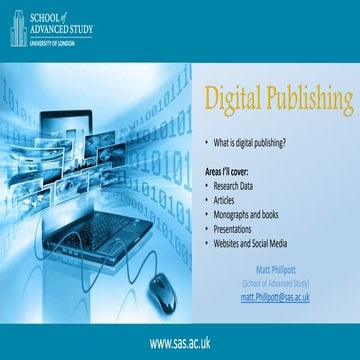 Digital Publishing in the Arts and Humanities