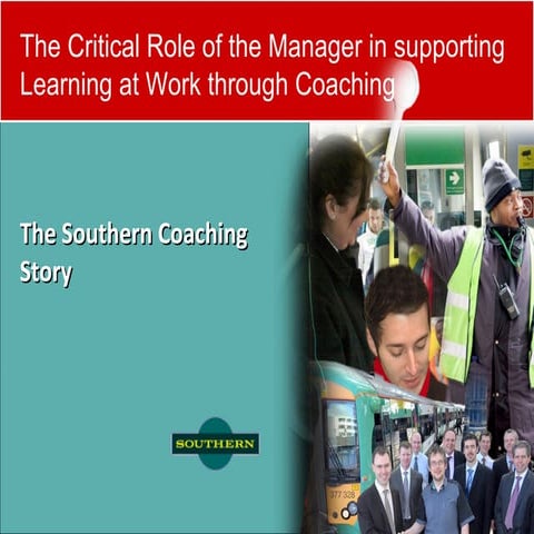 The critical role of the manager in supporting learning at work through coach...