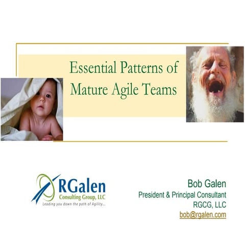 Mature agile teams   essential patterns v4 - half day workshop